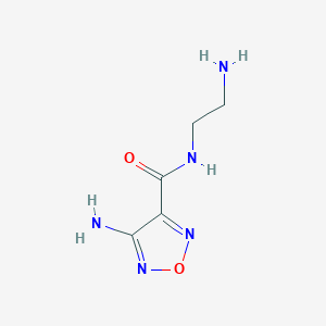 molecular formula C5H9N5O2 B1268142 4-Amino-N-(2-aminoethyl)-1,2,5-oxadiazole-3-carboxamide CAS No. 329922-36-3