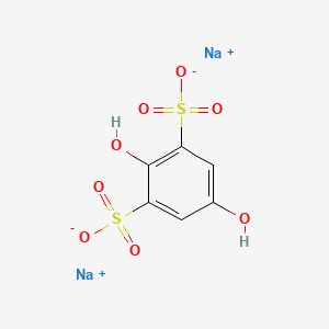 molecular formula C6H4Na2O8S2 B12681429 Disodium 2,5-dihydroxybenzene-1,3-disulphonate CAS No. 93840-62-1