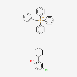 benzyl(triphenyl)phosphanium;4-chloro-2-cyclohexylphenolate