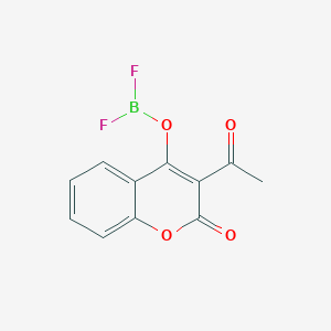 molecular formula C11H7BF2O4 B1268150 3-乙酰基-2-氧代-2H-色烯-4-基二氟硼酸酯 CAS No. 873326-02-4