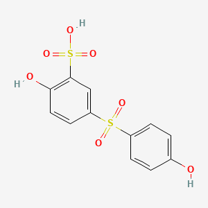 2(Or 5)-hydroxy-5(or 2)-((4-hydroxyphenyl)sulphonyl)benzenesulphonic acid