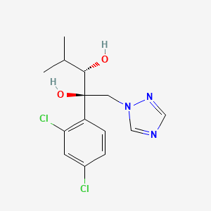 2,3-Pentanediol, 4-methyl-2-(2,4-dichlorophenyl)-1-(1H-1,2,4-triazol-1-yl)-, (2R,3S)-