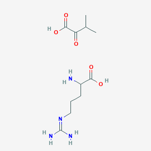 2-Amino-5-(diaminomethylideneamino)pentanoic acid;3-methyl-2-oxobutanoic acid