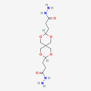 2,4,8,10-Tetraoxaspiro(5.5)undecane-3,9-bispropionohydrazide