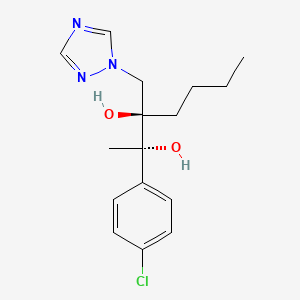 2,3-Heptanediol, 2-(4-chlorophenyl)-3-(1H-1,2,4-triazol-1-ylmethyl)-, (2S,3R)-