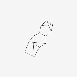 4,7-Methano-2,3,8-methenocyclopent(a)indene, 1,2,3,3a,3b,4,7,7a,8,8a-decahydro-