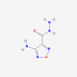 molecular formula C3H5N5O2 B1268163 4-Amino-1,2,5-oxadiazole-3-carbohydrazide CAS No. 246048-72-6