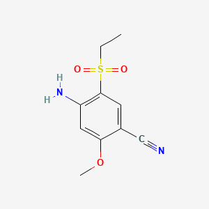 4-Amino-5-(ethylsulphonyl)-2-methoxybenzonitrile