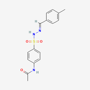 N-(4-((2-(4-Methylbenzylidene)hydrazino)sulfonyl)phenyl)acetamide