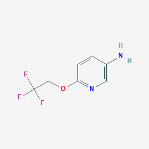 molecular formula C7H7F3N2O B1268165 6-(2,2,2-Trifluoroethoxy)pyridin-3-amine CAS No. 72617-82-4