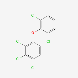 molecular formula C12H5Cl5O B12681656 2,2',3,4,6'-Pentachlorodiphenyl ether CAS No. 85918-35-0