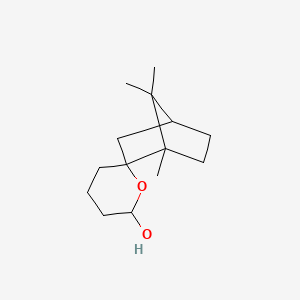 Tetrahydro-1,7,7-trimethylspiro(bicyclo(2.2.1)heptane-2,2'-(2H)pyran)-6'-ol