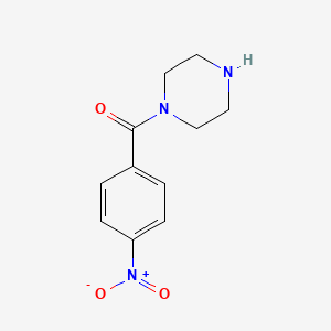 molecular formula C11H13N3O3 B1268174 1-(4-Nitrobenzoyl)piperazine CAS No. 72141-41-4