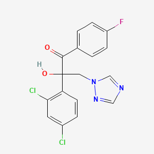 1-Propanone, 2-(2,4-dichlorophenyl)-1-(4-fluorophenyl)-2-hydroxy-3-(1H-1,2,4-triazol-1-yl)-