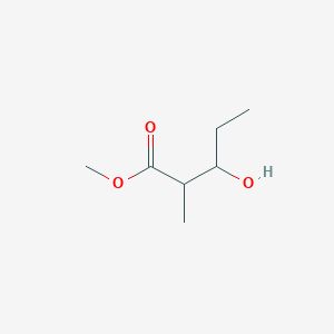 molecular formula C7H14O3 B1268179 Methyl 3-hydroxy-2-methylpentanoate CAS No. 60665-94-3