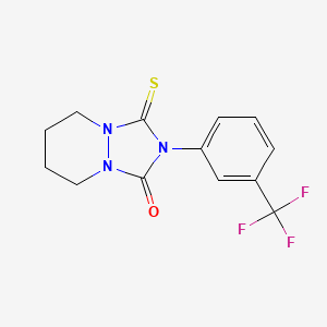 1H-(1,2,4)Triazolo(1,2-a)pyridazin-1-one, hexahydro-3-thioxo-2-(3-(trifluoromethyl)phenyl)-