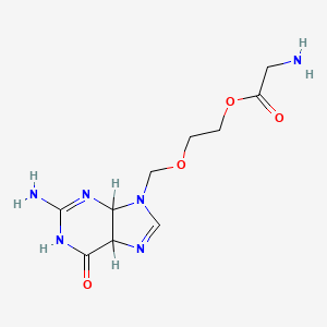 2-[(2-amino-6-oxo-4,5-dihydro-1H-purin-9-yl)methoxy]ethyl 2-aminoacetate