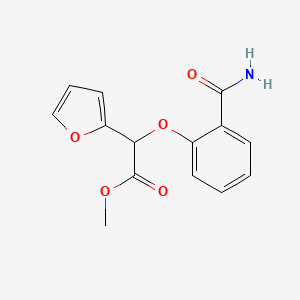 Methyl alpha-(2-(aminocarbonyl)phenoxy)furan-2-acetate