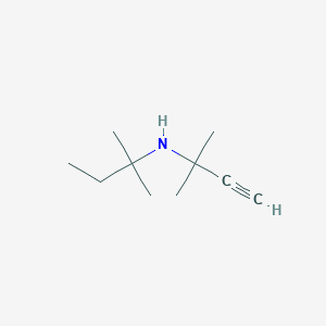 molecular formula C10H19N B1268184 N-tert-Amyl-1,1-dimethylpropargylamine CAS No. 2978-40-7
