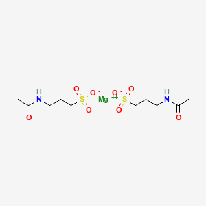 molecular formula C10H20MgN2O8S2 B12681857 Magnesium(2+) 3-(acetylamino)propanesulphonate CAS No. 77337-74-7