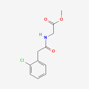 Glycine, N-((2-chlorophenyl)acetyl)-, methyl ester