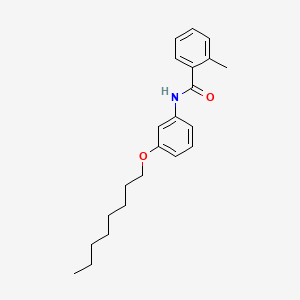 Benzamide, 2-methyl-N-(3-(octyloxy)phenyl)-