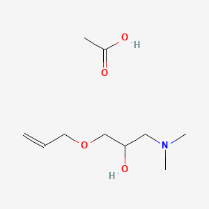 molecular formula C10H21NO4 B12681907 (3-(Allyloxy)-2-hydroxypropyl)dimethylammonium acetate CAS No. 93778-76-8