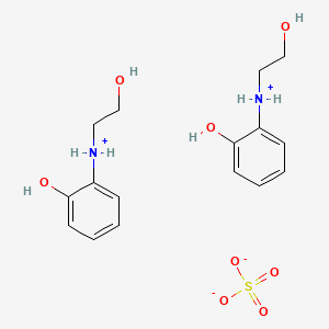 molecular formula C16H24N2O8S B12681964 Bis((2-hydroxyethyl)(2-hydroxyphenyl)ammonium) sulphate CAS No. 83732-79-0