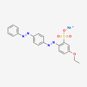 molecular formula C20H17N4NaO4S B12681982 Sodium 5-ethoxy-2-((4-(phenylazo)phenyl)azo)benzenesulphonate CAS No. 83221-42-5