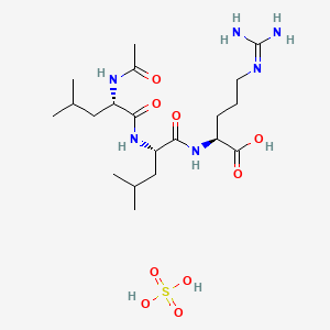 N2-(N-(N-Acetyl-L-leucyl)-L-leucyl)-L-arginine sulphate