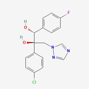 1,2-Propanediol, 2-(4-chlorophenyl)-1-(4-fluorophenyl)-3-(1H-1,2,4-triazol-1-yl)-, (1R,2R)-