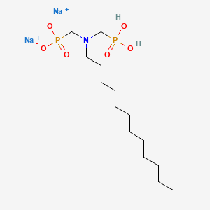 Disodium dihydrogen ((dodecylimino)bis(methylene))bisphosphonate