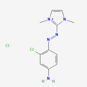 2-((4-Amino-2-chlorophenyl)azo)-1,3-dimethyl-1H-imidazolium chloride