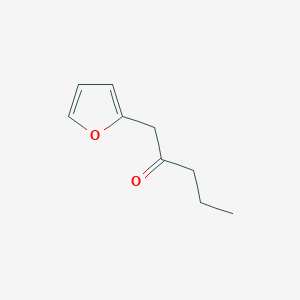 molecular formula C9H12O2 B1268211 2-戊酮，1-(2-呋喃基)- CAS No. 20907-03-3