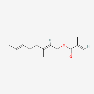 (E)-3,7-Dimethyl-2,6-octadienyl 2-methylisocrotonate