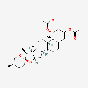 Spirost-5-ene-1,3-diol, diacetate, (1beta,3beta,25R)-