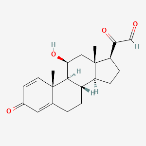 Pregna-1,4-dien-21-al, 11beta-hydroxy-3,20-dioxo-