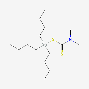 Tributyl((dimethylthiocarbamoyl)thio)stannane