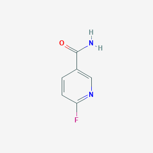 molecular formula C6H5FN2O B1268225 6-Fluoronicotinamide CAS No. 369-50-6