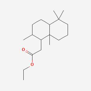 Ethyl decahydro-2,5,5,8a-tetramethylnaphthalene-1-acetate