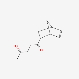 molecular formula C12H16O2 B12682259 1-Bicyclo(2.2.1)hept-5-en-2-ylpentane-1,4-dione CAS No. 70353-45-6