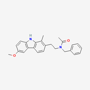 N-[2-(6-Methoxy-1-methyl-9H-carbazol-2-yl)ethyl]-N-(phenylmethyl)acetamide