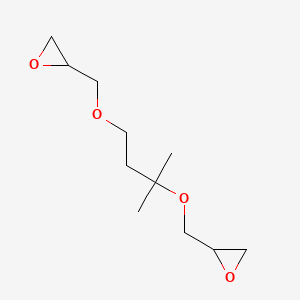 molecular formula C11H20O4 B12682301 1,1'-[(Dimethylpropane-1,3-diyl)bis(oxy)]bis(2,3-epoxypropane) CAS No. 55187-29-6