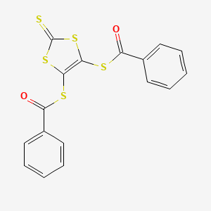 molecular formula C17H10O2S5 B1268231 4,5-双(苯甲酰硫基)-1,3-二噻-2-硫酮 CAS No. 68494-08-6