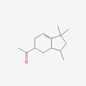 1-(2,3,3a,4,5,6-Hexahydro-1,1,3-trimethyl-1H-inden-5-yl)ethan-1-one