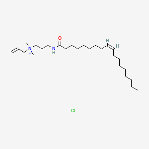 molecular formula C26H51ClN2O B12682365 Allyldimethyl(3-((1-oxooleyl)amino)propyl)ammonium chloride CAS No. 93917-90-9