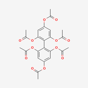 (1,1'-Biphenyl)-2,2'4,4',6,6'-hexol, hexaacetate