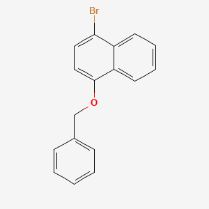 molecular formula C17H13BrO B1268243 1-溴-4-(苯甲氧基)-萘 CAS No. 138865-41-5