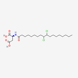 N-(9,10-Dichloro-1-oxooctadecyl)-L-aspartic acid