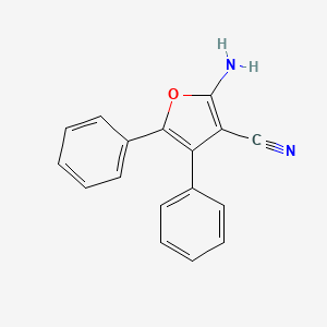 molecular formula C17H12N2O B1268253 2-Amino-4,5-diphenyl-3-furonitrile CAS No. 5503-73-1